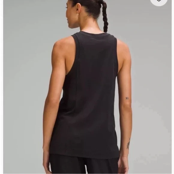 Lululemon Long Cotton Crewneck Tank Top - Picture 2 of 8